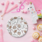 クリスマスミルクとクッキー ペーパープレート (パーティー)