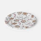 クリスマスミルクとクッキー ペーパープレート (アングル)