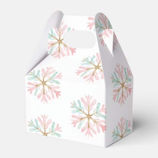 クリスマスミントピンクの雪片が白に フェイバーボックス (裏面サイド)