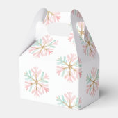 クリスマスミントピンクの雪片が白に フェイバーボックス (正面サイド)