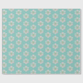 クリスマスミントピンクスノーフレークスキャンディカネス雪だるま ラッピングペーパー (フラット)