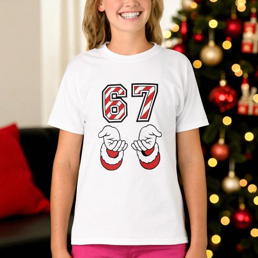 クリスマスミーム シックスセブン 67 6 7 ホリデー Tシャツ