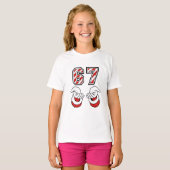 クリスマスミーム シックスセブン 67 6 7 ホリデー Tシャツ (正面フル)
