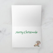 クリスマスムースのホリデーカード シーズンカード (内部)