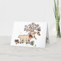 クリスマスムースのホリデーカード