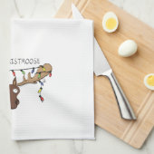 クリスマスムースキュートホリデおもしろいィーアニマル キッチンタオル (四つ折り)