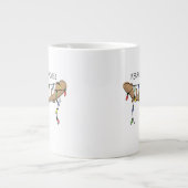 クリスマスムースキュートホリデおもしろいィーアニマル ジャンボコーヒーマグカップ (正面)