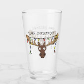 クリスマスムースキュートホリデおもしろいィーアニマル タンブラーグラス (裏面)