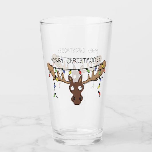 クリスマスムースキュートホリデおもしろいィーアニマル タンブラーグラス (正面)