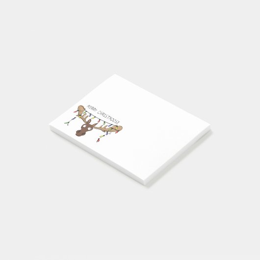 クリスマスムースキュートホリデおもしろいィーアニマル ポストイット (アングル)