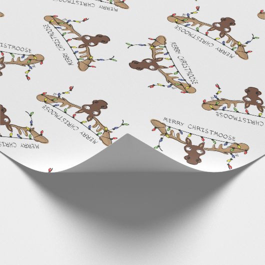 クリスマスムースキュートホリデおもしろいィーアニマル ラッピングペーパー (角)