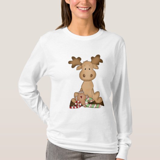 クリスマスムースナノ長袖Tシャツ Tシャツ (正面)