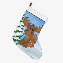 クリスマスムースホリデーカートゥーンストッキング ラージクリスマスストッキング