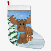 クリスマスムースホリデーカートゥーンストッキング ラージクリスマスストッキング (正面)