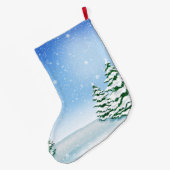 クリスマスムースホリデーカートゥーンストッキング ラージクリスマスストッキング (裏面 (吊り時))