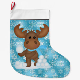 クリスマスムースホリデーカートゥーンストッキング ラージクリスマスストッキング