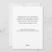 クリスマスムース冬の雪メリークリスマス シーズンカード (裏面)