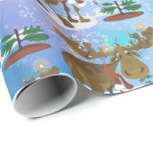 クリスマスムース小プリント包装紙 ラッピングペーパー (ロールコーナー)