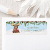 クリスマスムース差出人住所ラベル ラベル (インサイチュ)