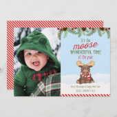 クリスマスムース – フォトクリスマスカード シーズンカード (正面/裏面)