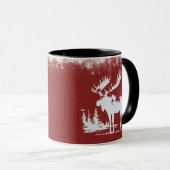 クリスマスムース – 赤 マグカップ (正面右)