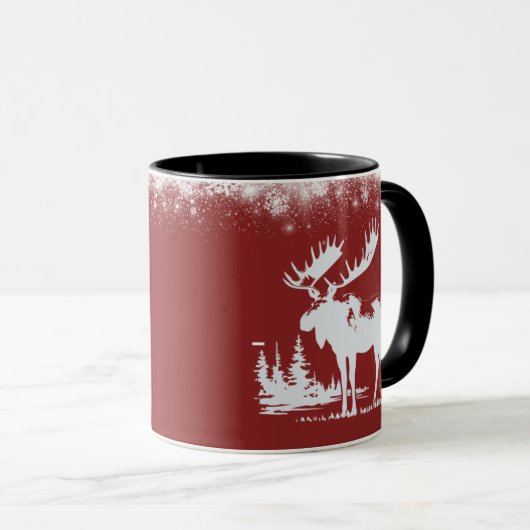 クリスマスムース – 赤 マグカップ (正面右)