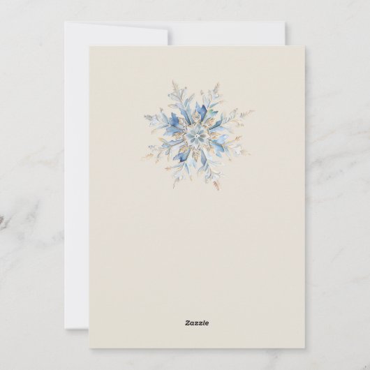 クリスマスムービングのための新しい家 シーズンカード (裏面)