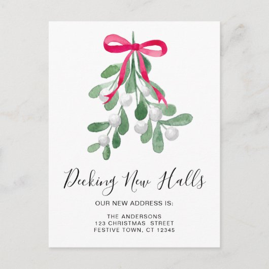 クリスマスムービングを飾る新しいホール 案内ポストカード (正面)