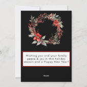 クリスマスムービングアナウンスホリデーカード シーズンカード (裏面)