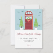 クリスマスムービングアナウンスホリデーカード 招待状 (正面)