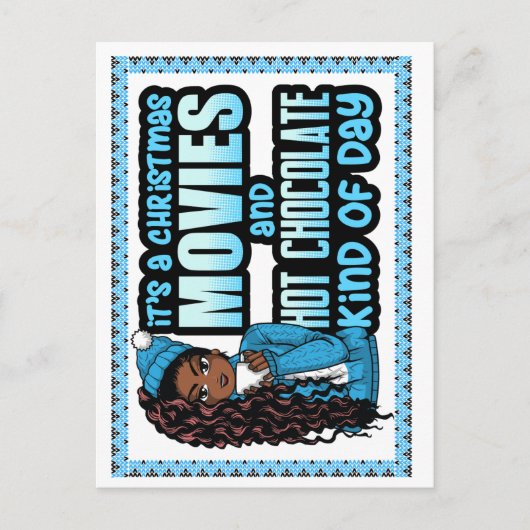 クリスマスムービーやホットチョコレートのようなものだ シーズンポストカード (正面)