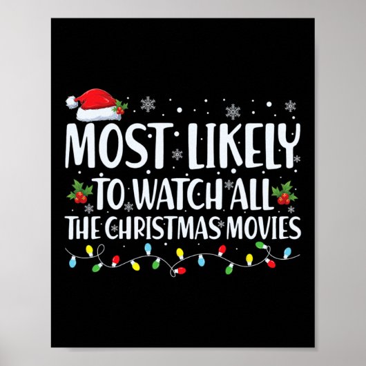 クリスマスムービーをすべて見る可能性が最も高いChristma ポスター (正面)