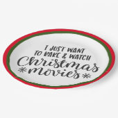 クリスマスムービーを焼いて見たい ペーパープレート (アングル)