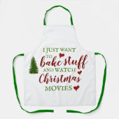 クリスマスムービーを焼いて見る エプロン (正面)