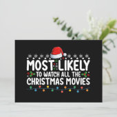 クリスマスムービーを見る可能性が最も高い 招待状 (スタンド正面)