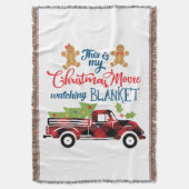 クリスマスムービーを見る毛布 スローブランケット (正面縦)