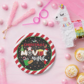 クリスマスムービーナイトプレート ペーパープレート (パーティー)