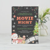クリスマスムービーナイトホリデーパーティー 招待状 (スタンド正面)