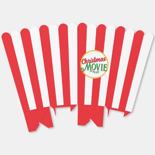 クリスマスムービーナイトポップコーンボックス フェイバーボックス (見開き)