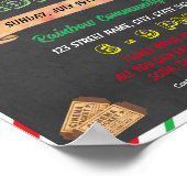 クリスマスムービーナイト学校イベントテンプレート ポスター (角)