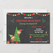 クリスマスムービーナイト招待状 招待状 (正面)