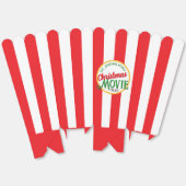 クリスマスムービーナイト!フェスティバルストライプのポップコーンボックス フェイバーボックス (見開き)