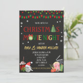 クリスマスムービーナイト 招待状 (スタンド正面)