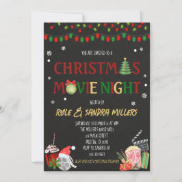 クリスマスムービーナイト 招待状