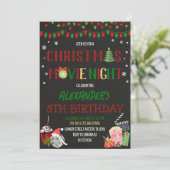 クリスマスムービーナイト 招待状 (スタンド正面)