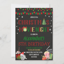 クリスマスムービーナイト 招待状