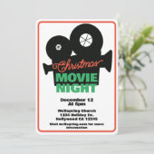 クリスマスムービーナイト 招待状 (スタンド正面)