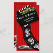 クリスマスムービーフィルムストリップメリー-,結婚した シーズンカード (正面/裏面)