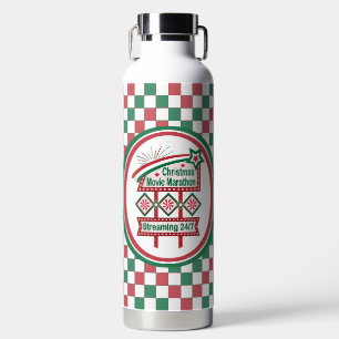 クリスマスムービーマラソンレトロマーキーフェスティバル ウォーターボトル