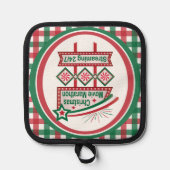 クリスマスムービーマラソンレトロマーキーフェスティバル 鍋敷き (正面)